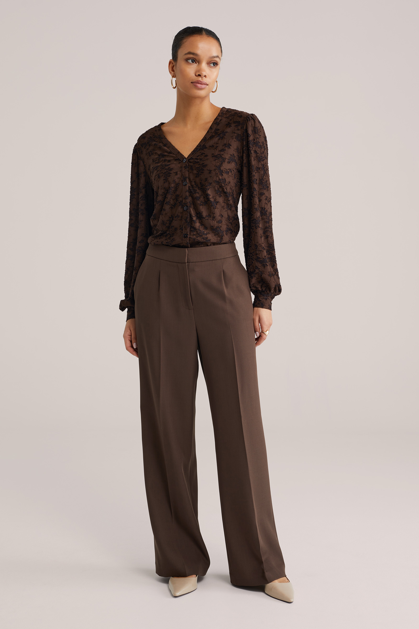 Dames blouse met structuur