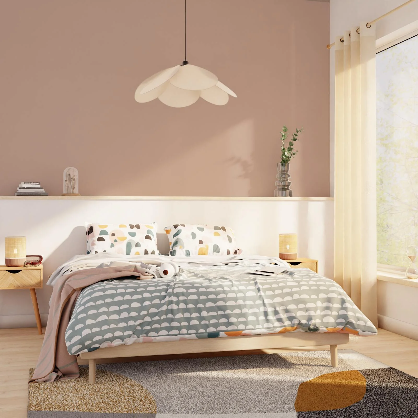 4MURS Papier peint intissé OPAL coloris nude