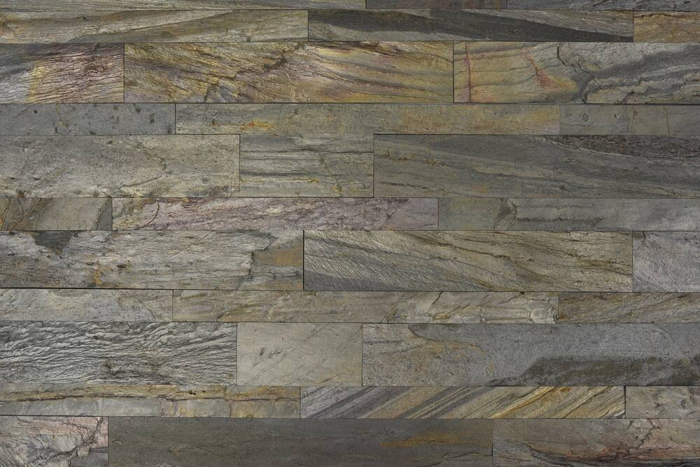 UltraStone Peel & Stick Stone Backsplash Tiles, Antique Copper Quartzite, 3.9 sq.ft