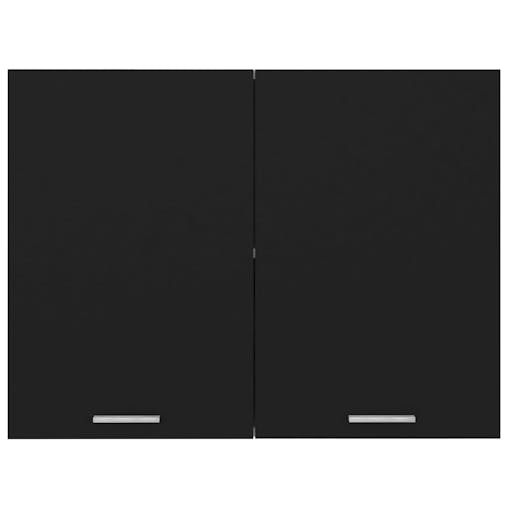 NNEVL Hanging Cabinet Black 80x31x60 cm Chipboard