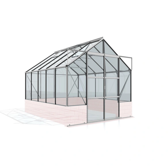 Gewächshaus »Cassandra«, 8,3 m², Aluminium/ESG Glas, winterfest