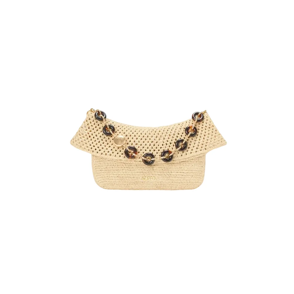 Loewe Medium Ola bag in raffia (7A regular version)