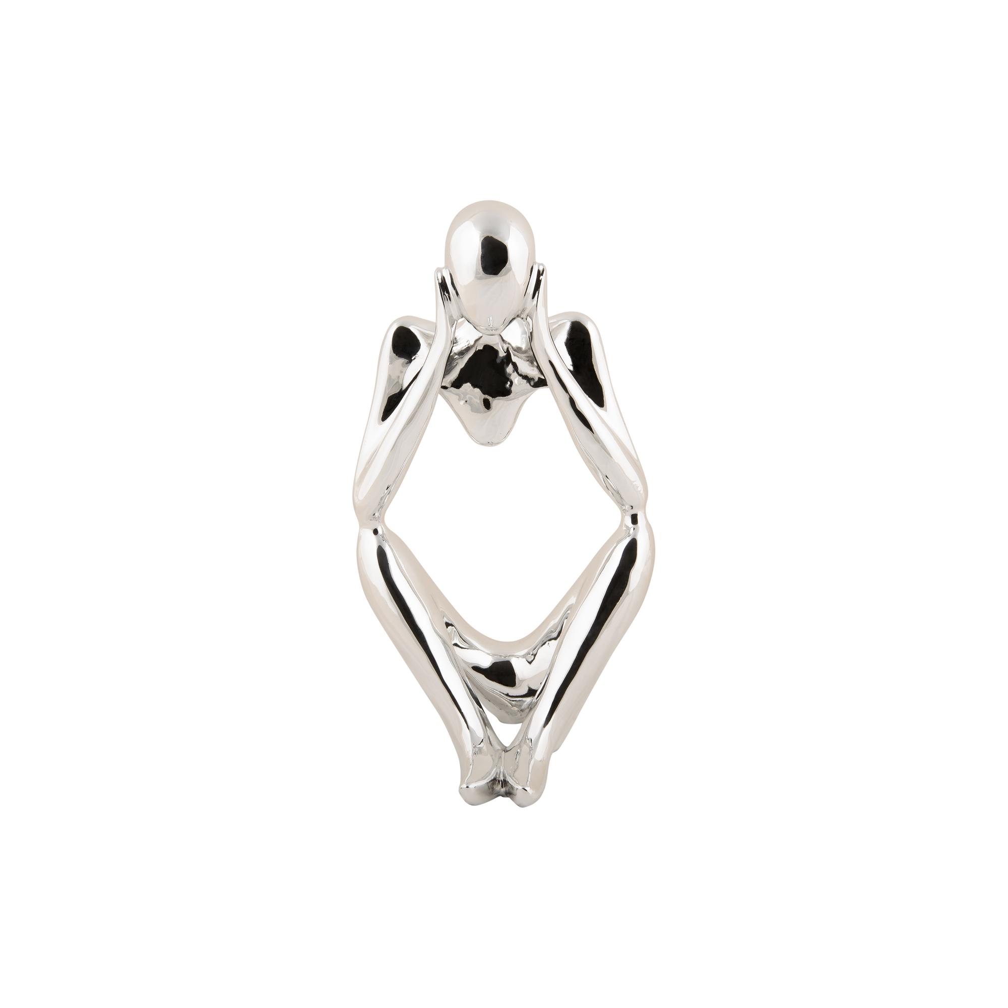 Present Time ornament Imagine - zilver - 12.5x10x23.5cm