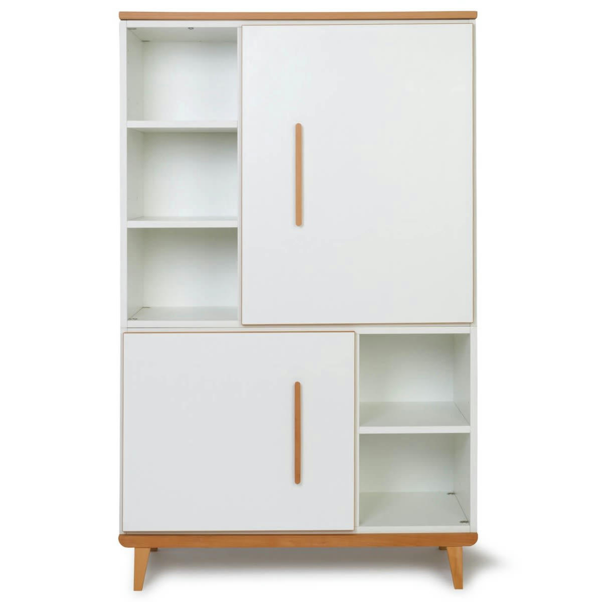 NADO - Armoire 147cm 2 portes blanc