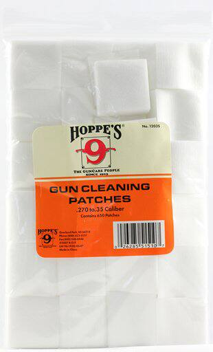 Hoppe's Hunting Gun Cleaning Patches, .270-.35 Calibre, 650-pk