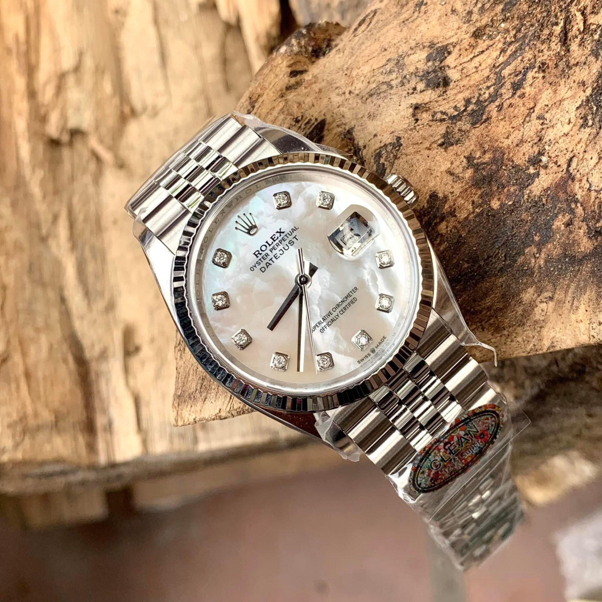 Rolex Datejust 904L Steel MOP Dial With Diamonds 41mm Jub Super Clone