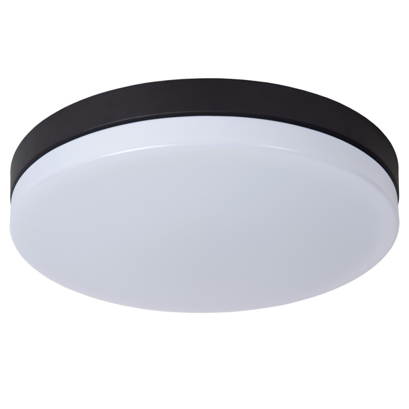 Plafonnier LED pour salle de bain Biskit noir 2200 lm 36 W LUCIDE