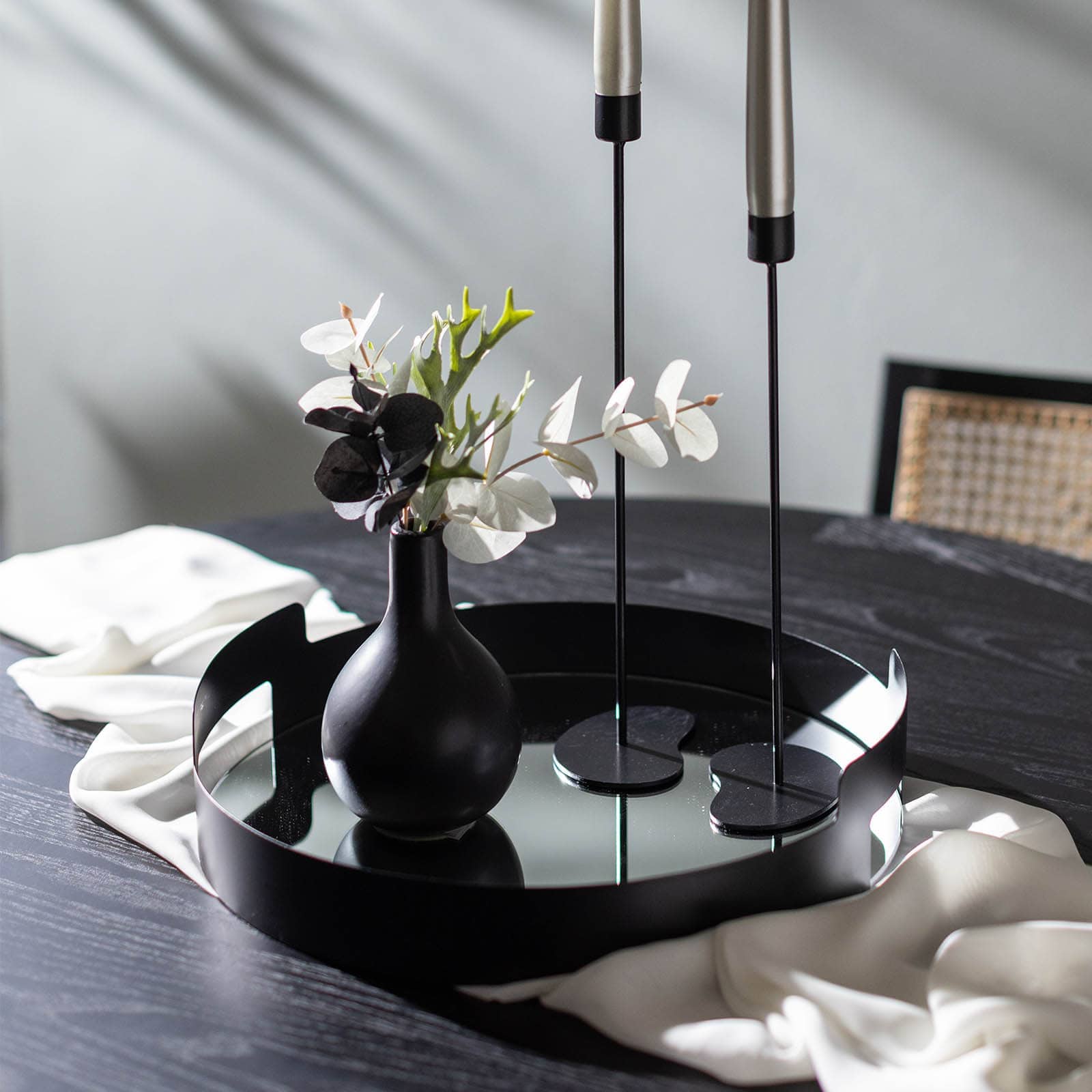 Vase Schwarz, ⌀ 9.5 cm, H 150 mm