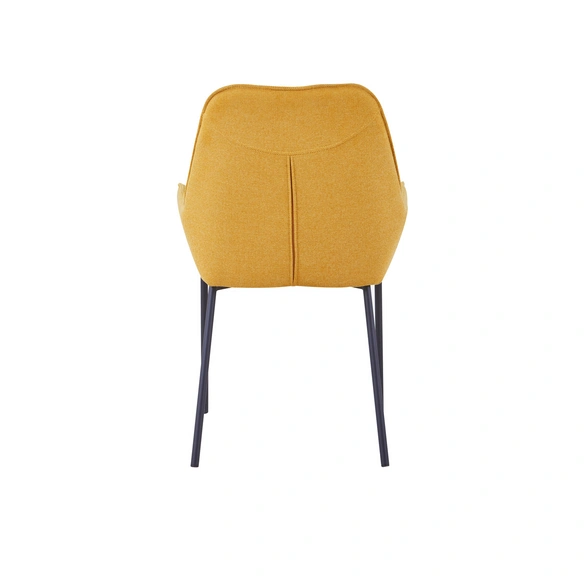 Stuhl, Höhe: 89 cm, senffarben/schwarz, 2 stk