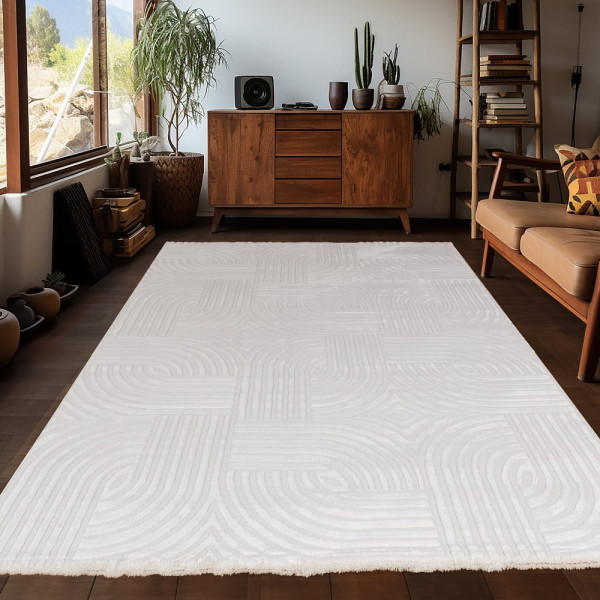 Dywan nowoczesny 3D Sahara Iluzja kremowy 80 cm x 150 cm