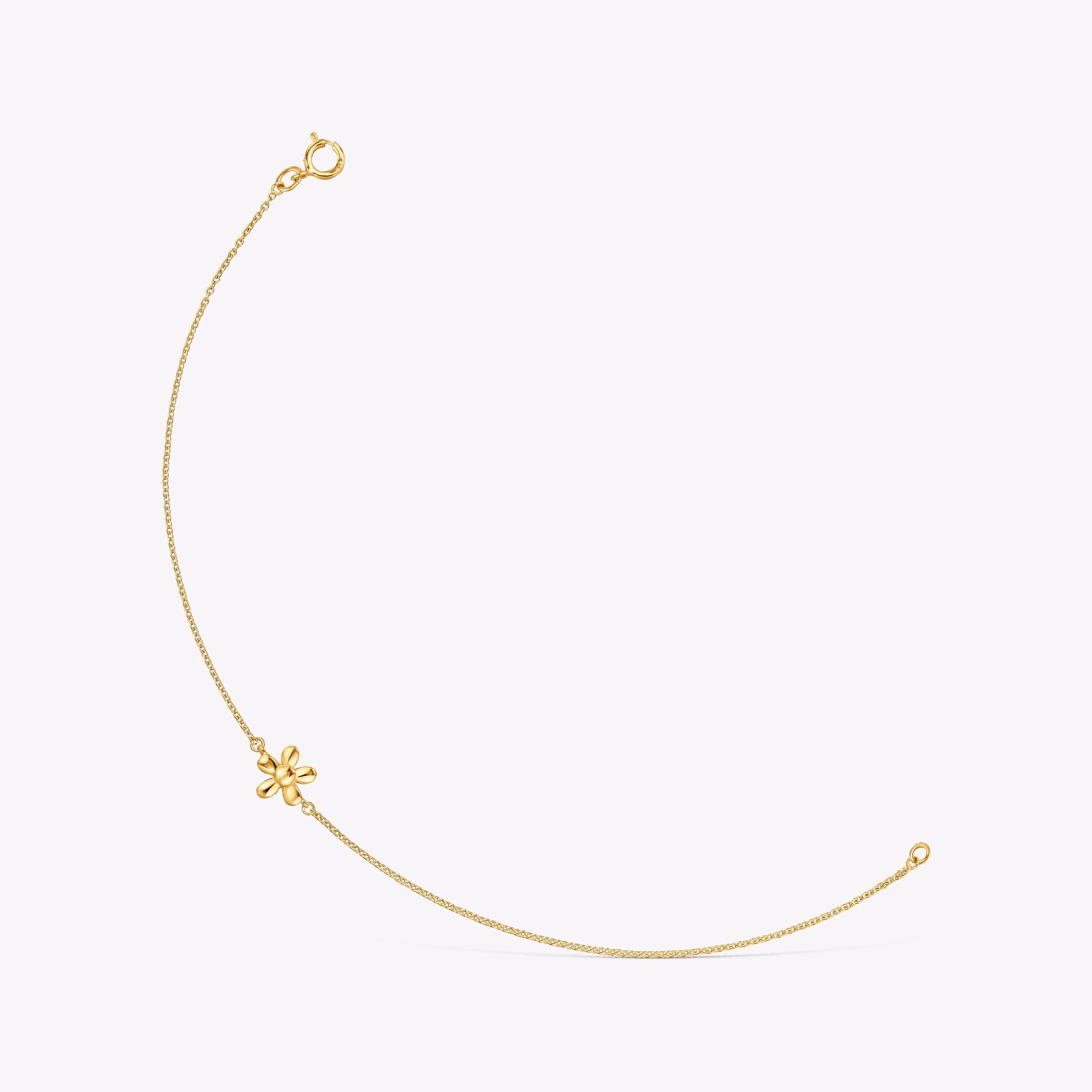 Pulsera cadena flor con baño de oro 18 kt sobre plata TOUS Motivos