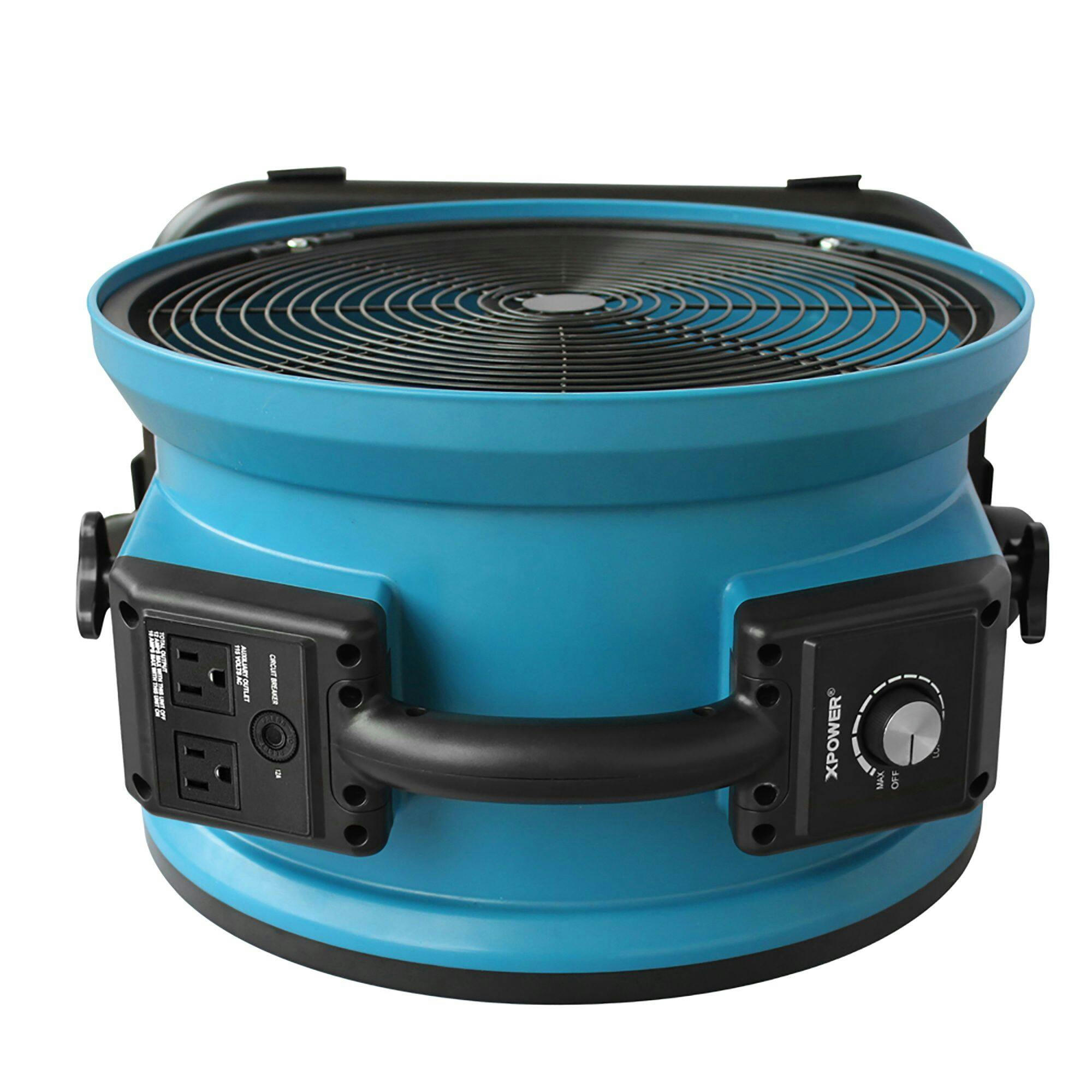 XPOWER X-39AR Professional Sealed Motor Axial Utility/Floor Fan, 1/4 HP, 2100 CFM, Blue