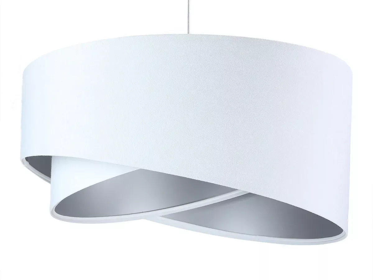 Lampa wisząca GEMSTONE biała/srebrna