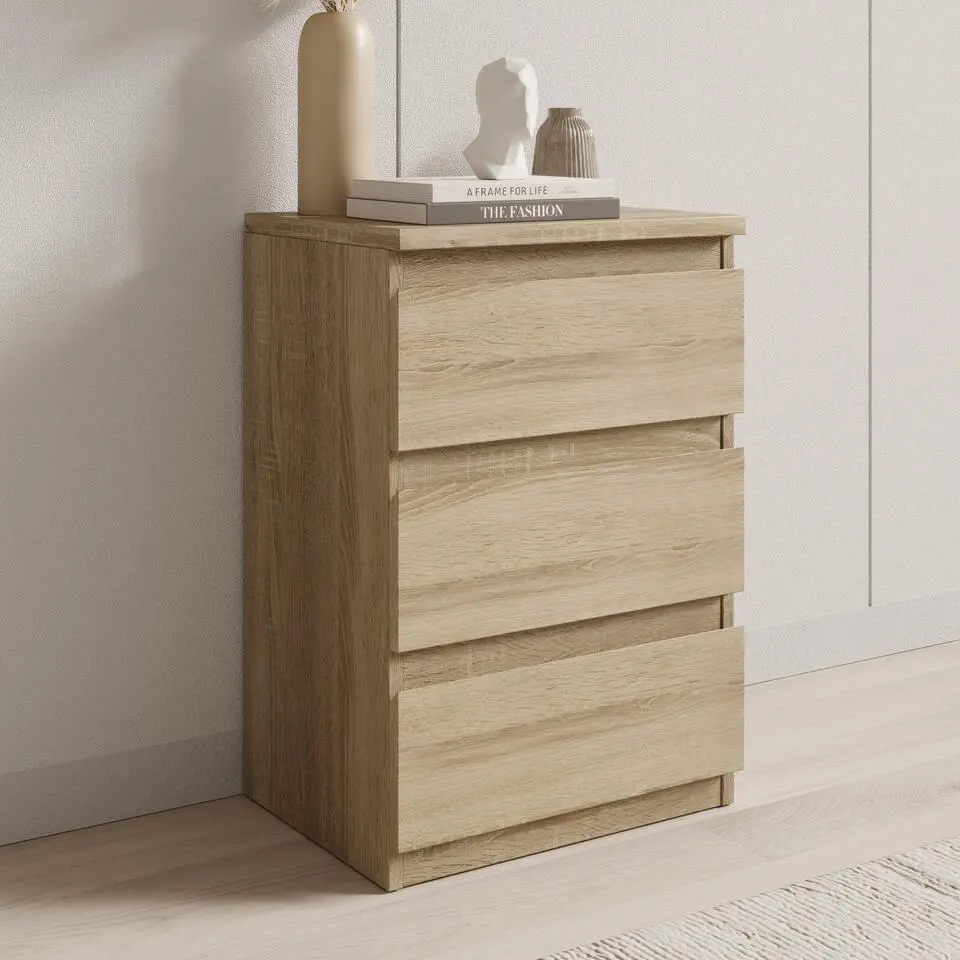 Meubella - Eskar - Ladekast - Groen - 42x32x62 cm