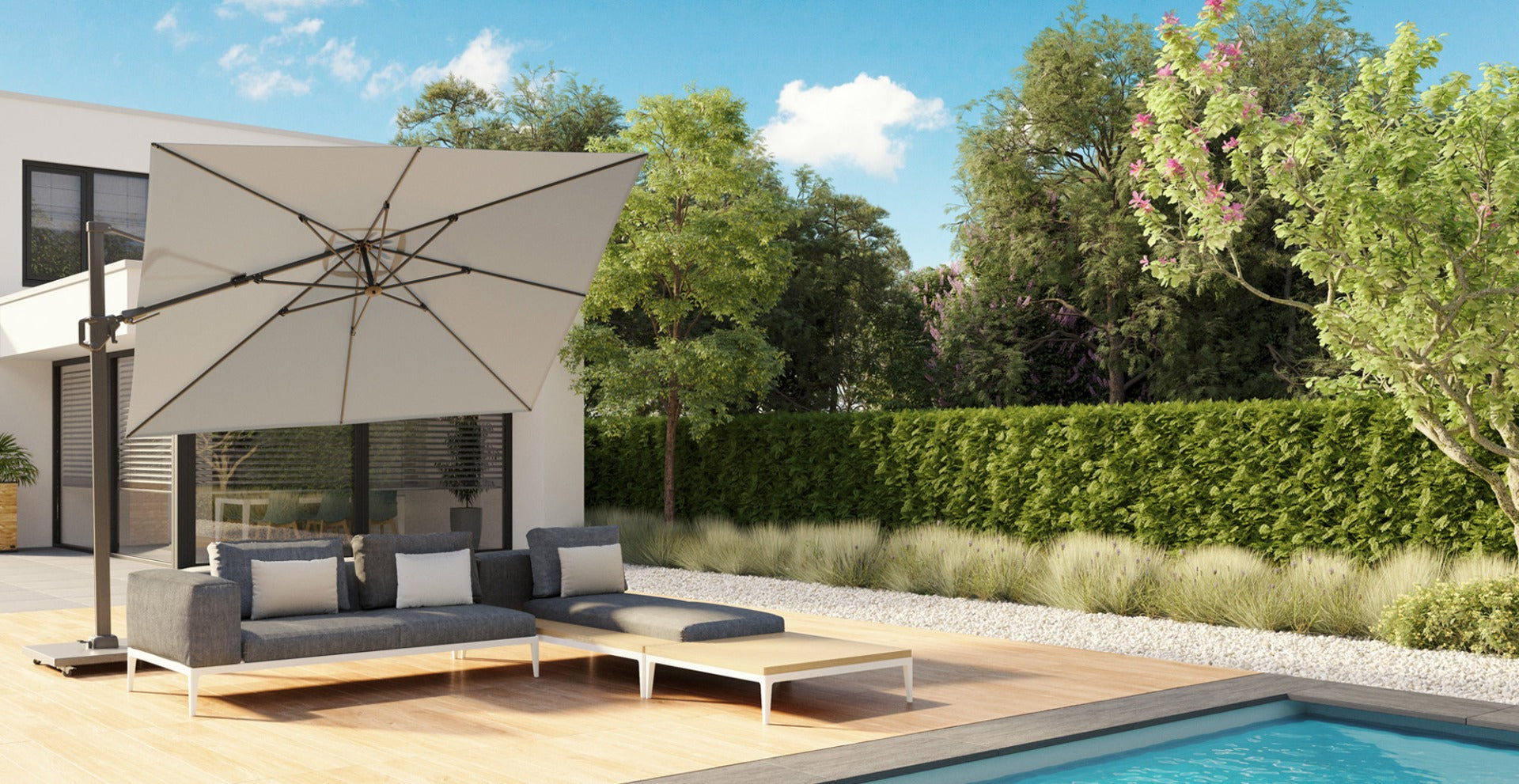 Platinum Challenger Premium T2 3.5x2.6 m - Havanna + voet en hoes