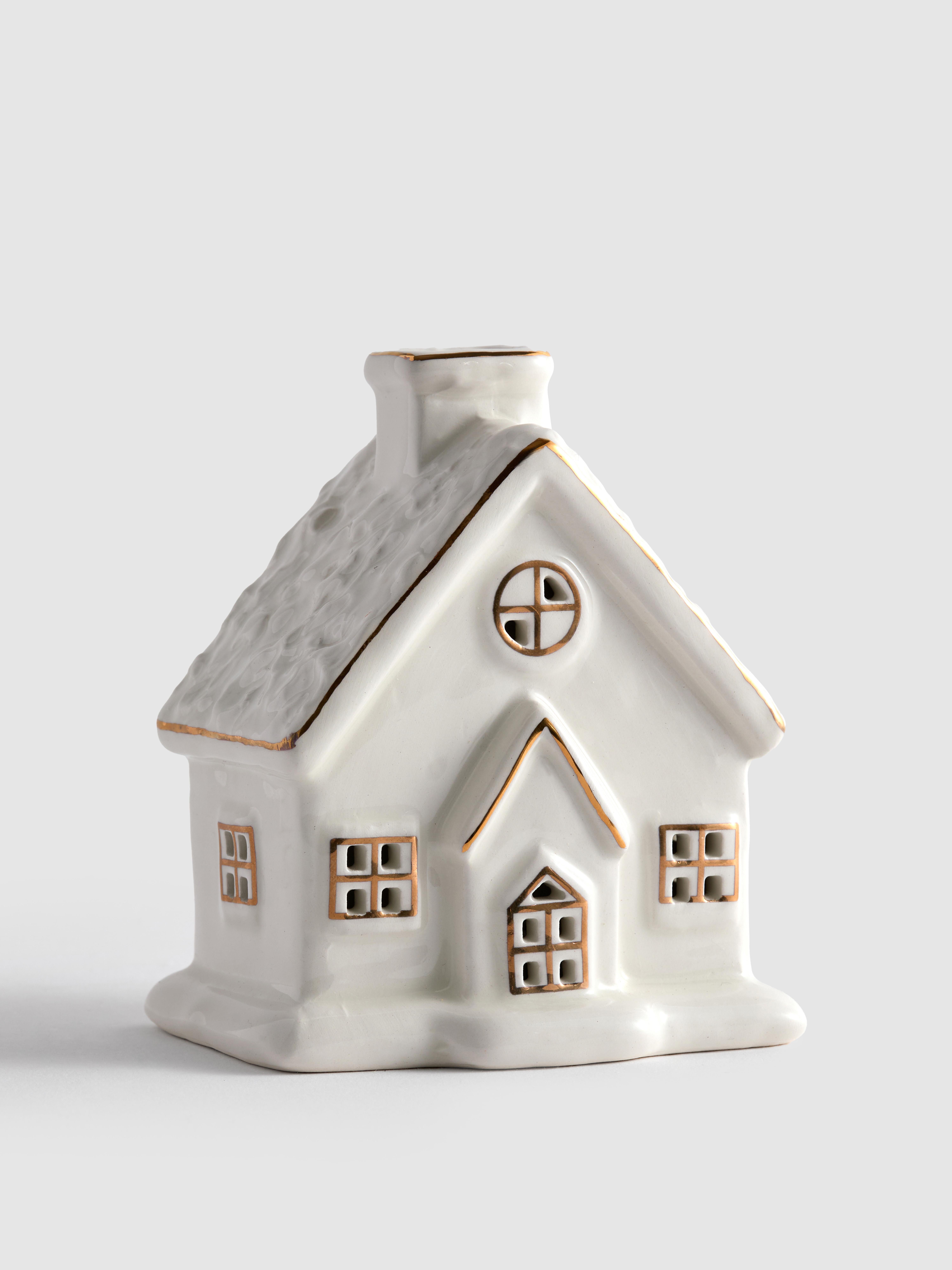 Small LED Christmas House Ornament