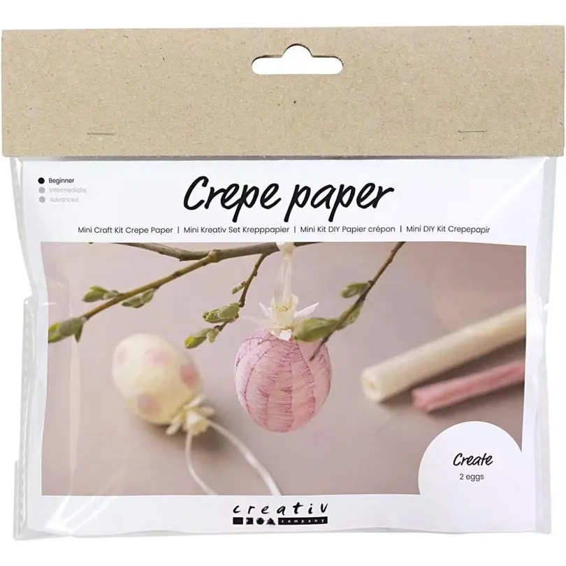 Bastelset Mini Krepppapier Eier
