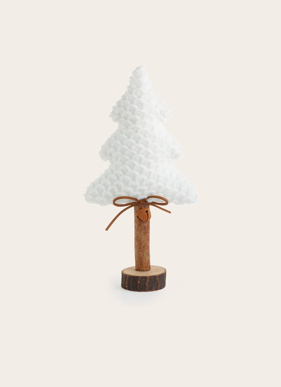SAPIN EN FAUSSE FOURRURE TOUT DOUX BLANC
