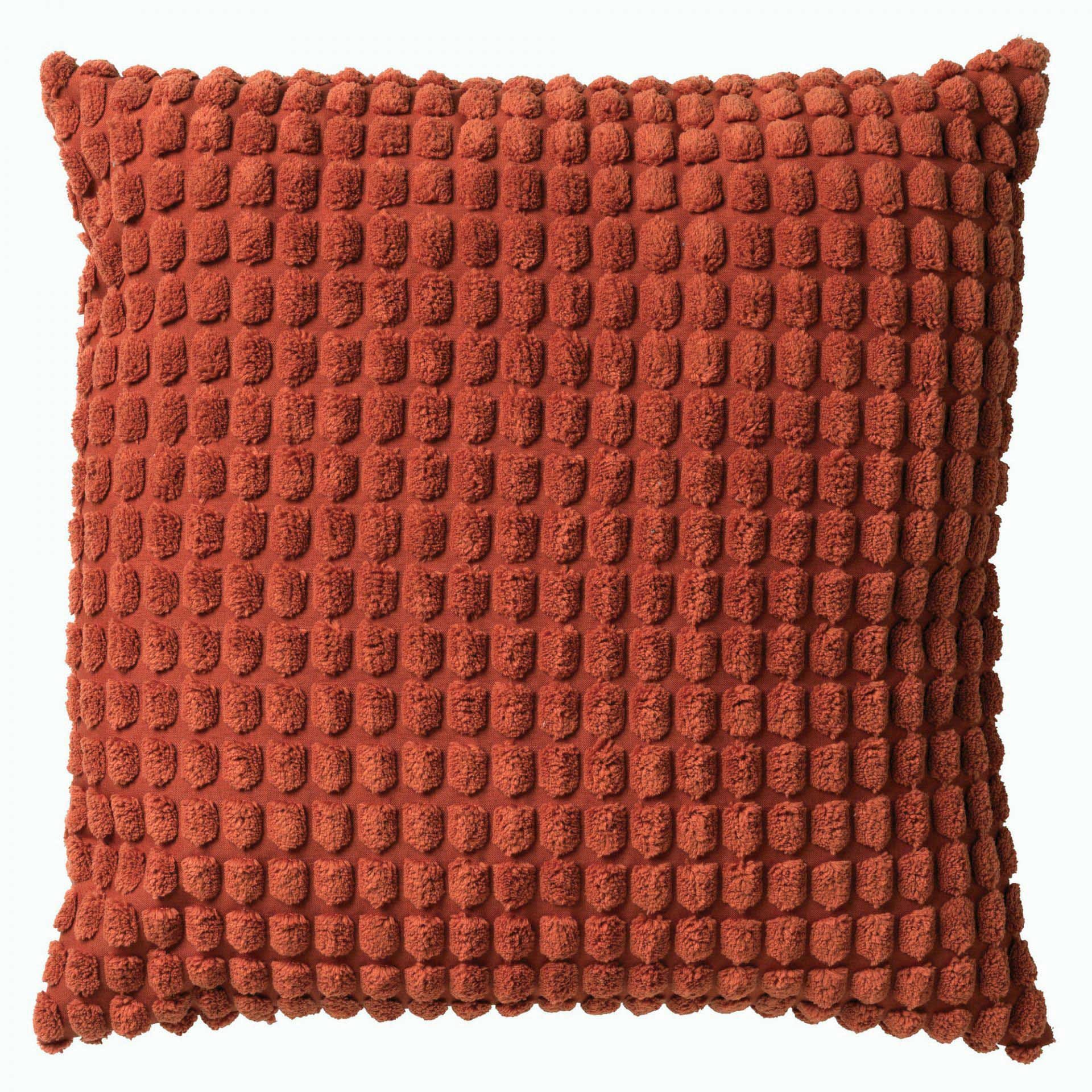 - Coussin - orange en velours 45x45 cm uni