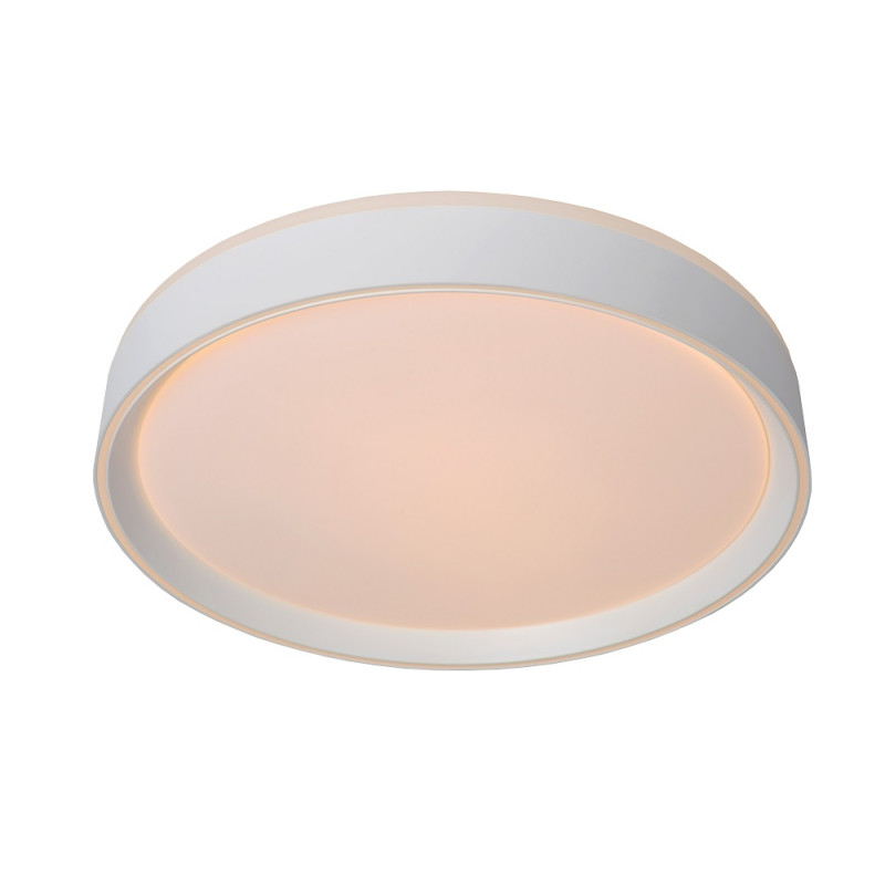 Plafonnier LED Nuria blanc dimmable Ø 30 cm 18 W LUCIDE