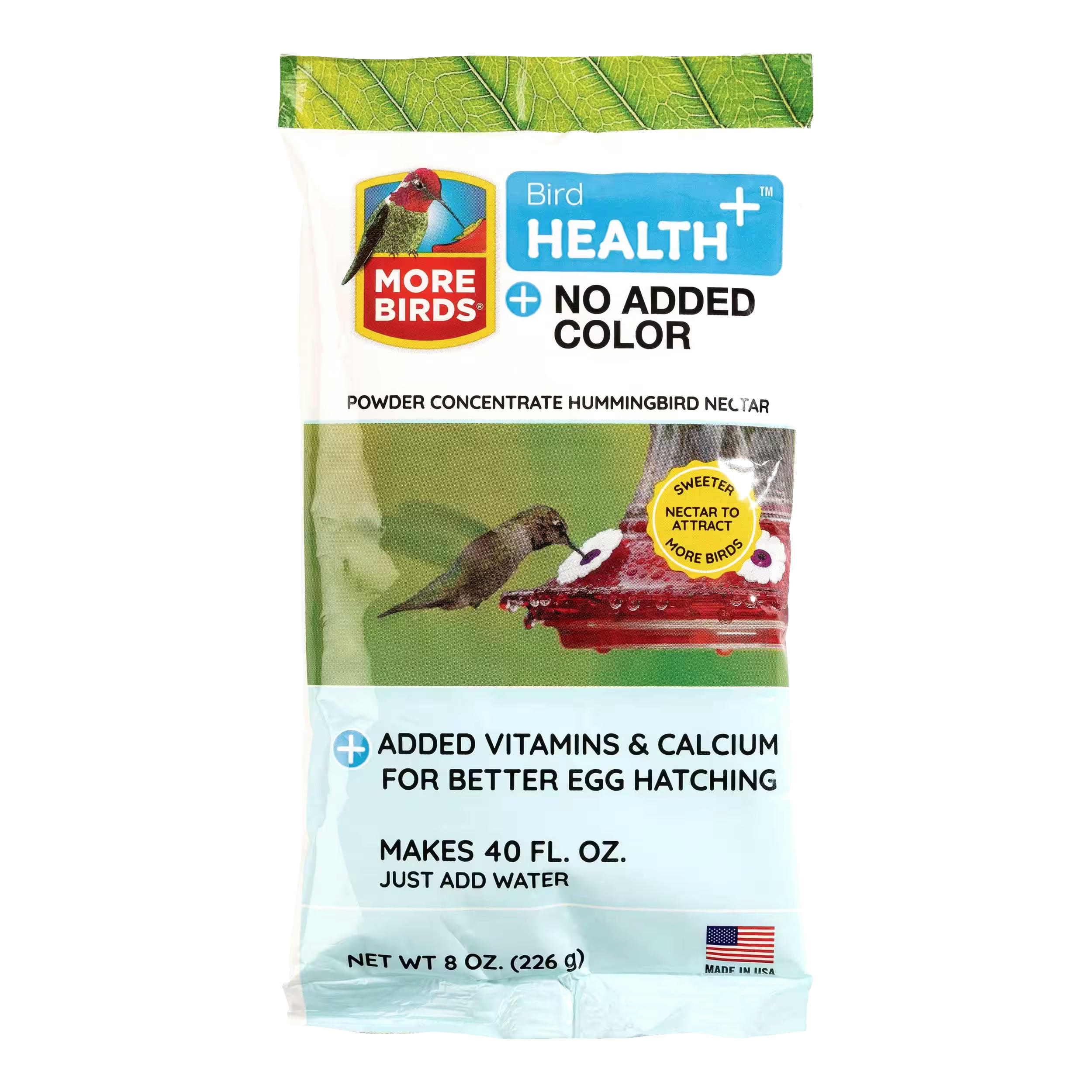 More Birds® Bird Health+™ Natural Clear Powder Hummingbird Nectar Concentrate, 8-oz