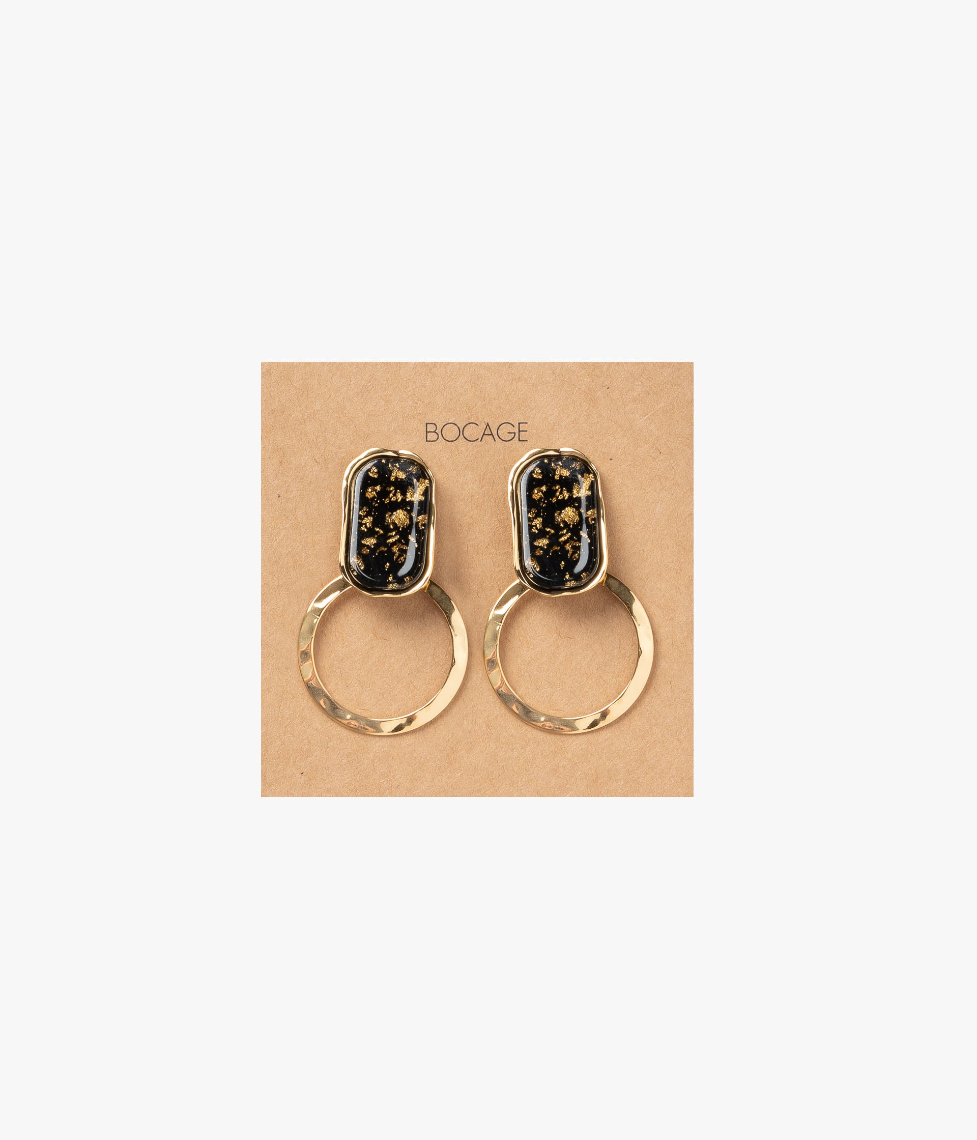 Boucles d'oreilles Dorie noir