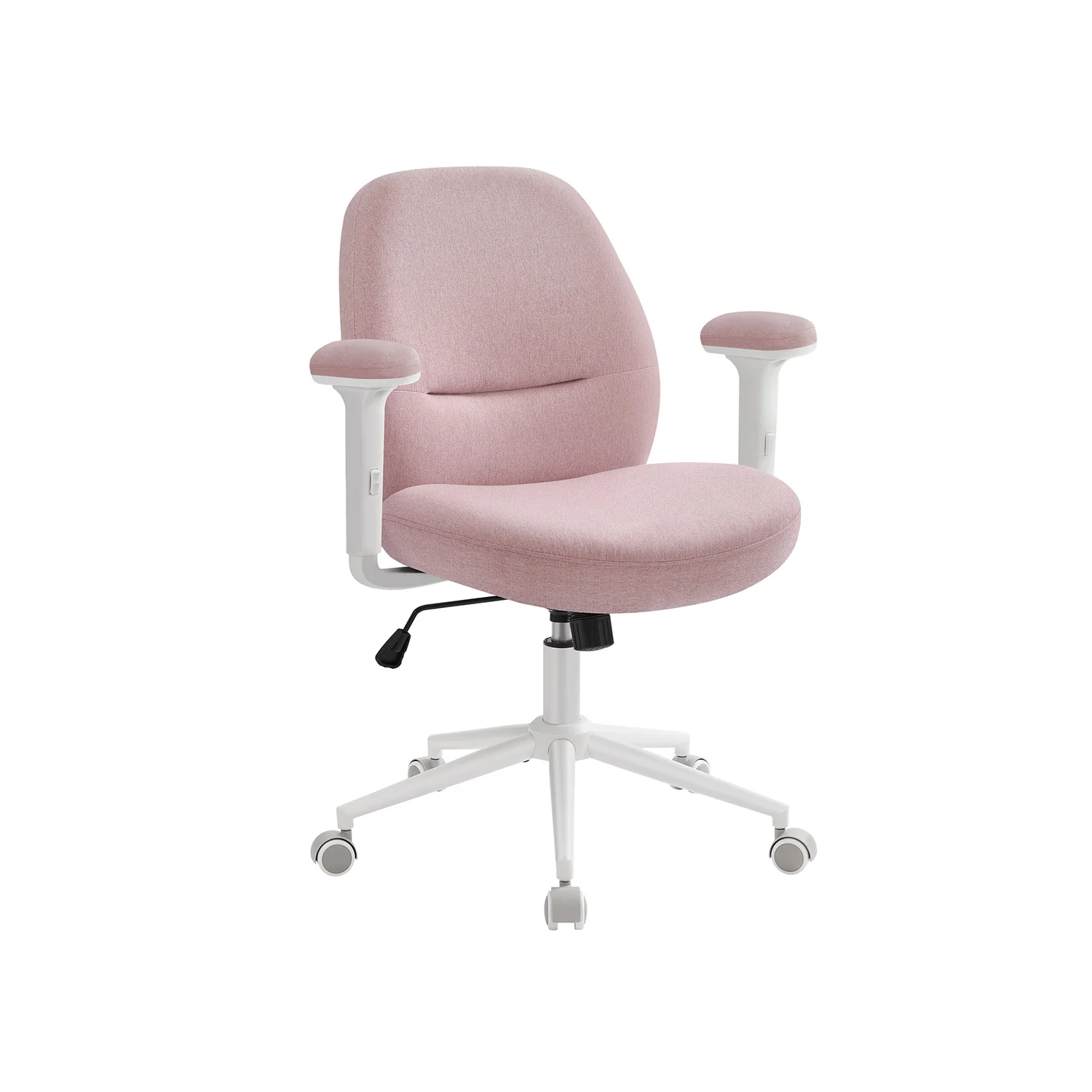 Chaise de bureau pivotante tissu coton-lin