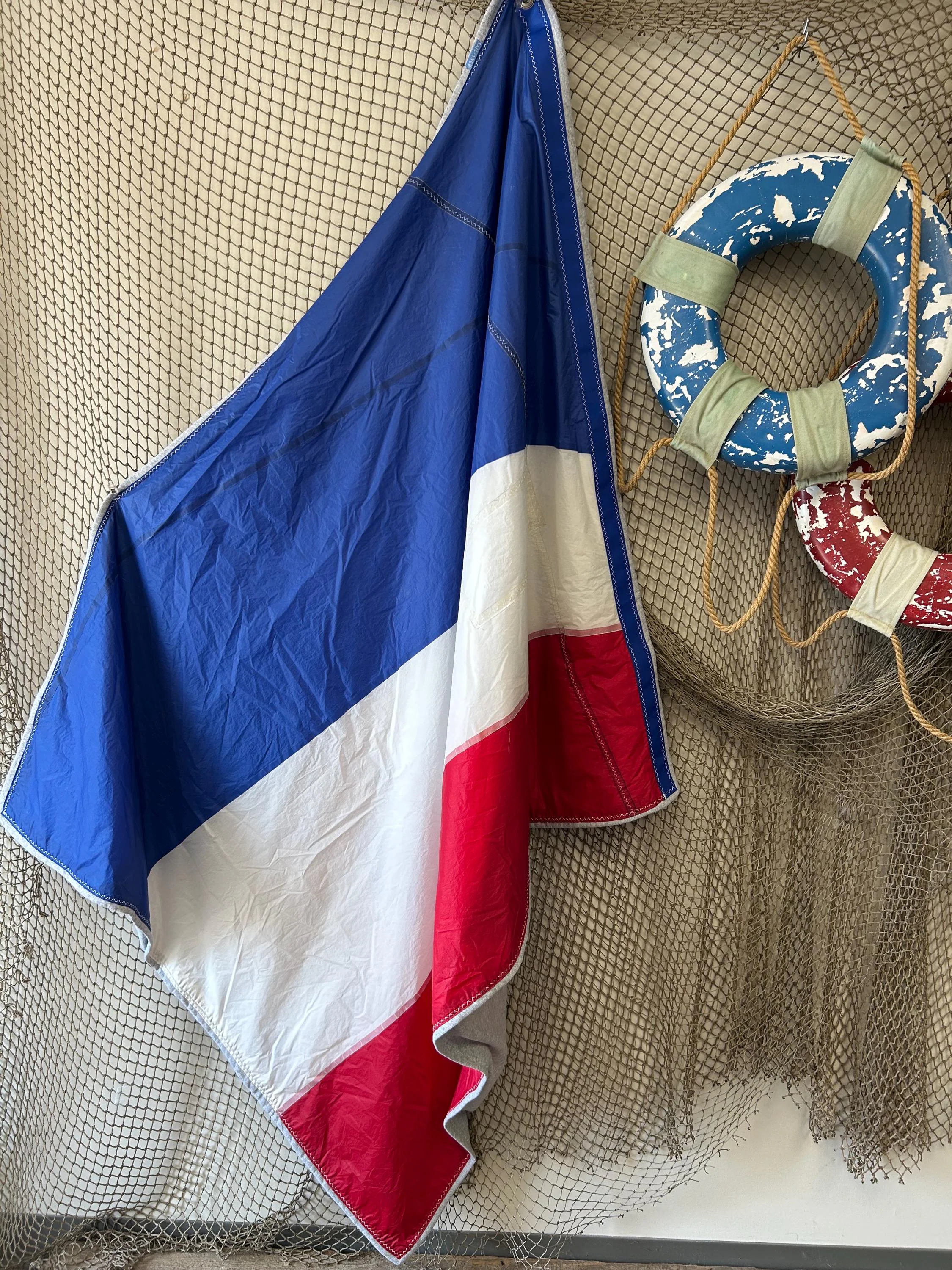 Recycled Sailcloth Blanket; Nautical Throw; Boat Blanket