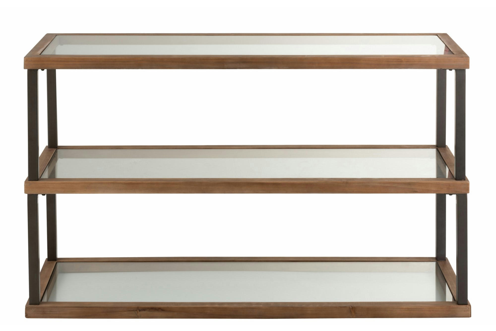 ENZO - Console en bois et métal au style industriel