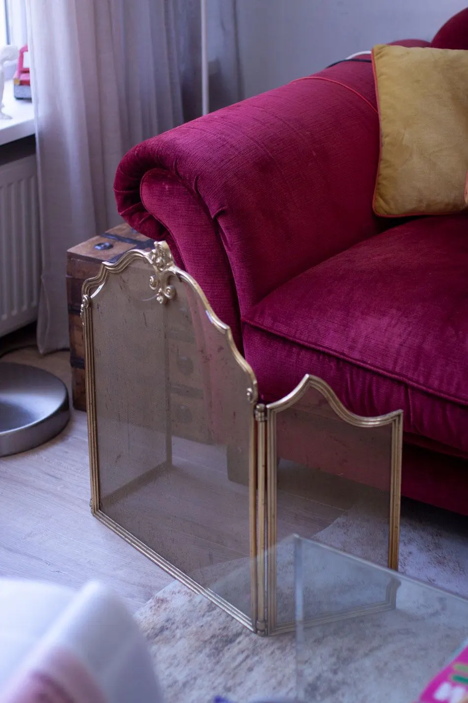 Vintage Fireplace Screen