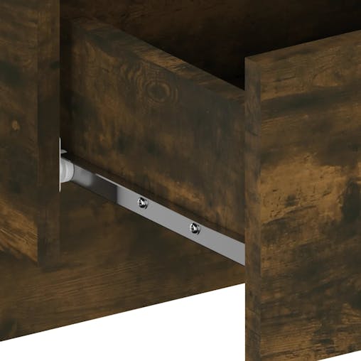 NNEVL Wall-mounted Bedside Cabinets 2 pcs Smoked Oak
