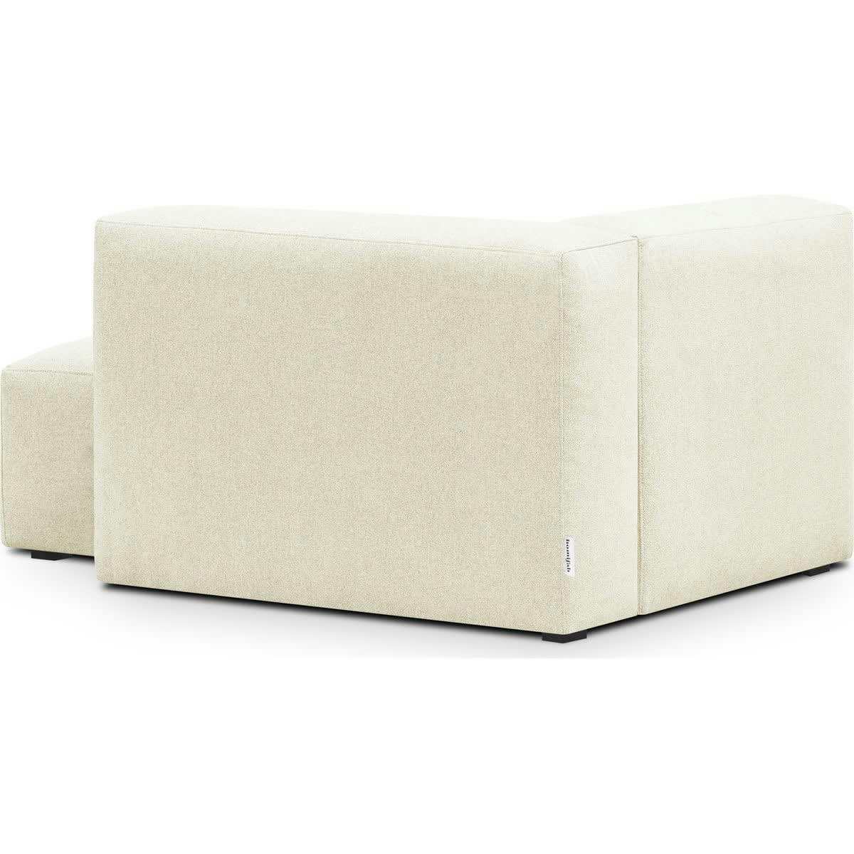 MODULO NEW - Méridienne d'angle à droite modulable en tissu ivoire