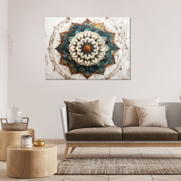 Obraz do salonu sypialni biura, Mandala Zen Spa Orientalny 30x20