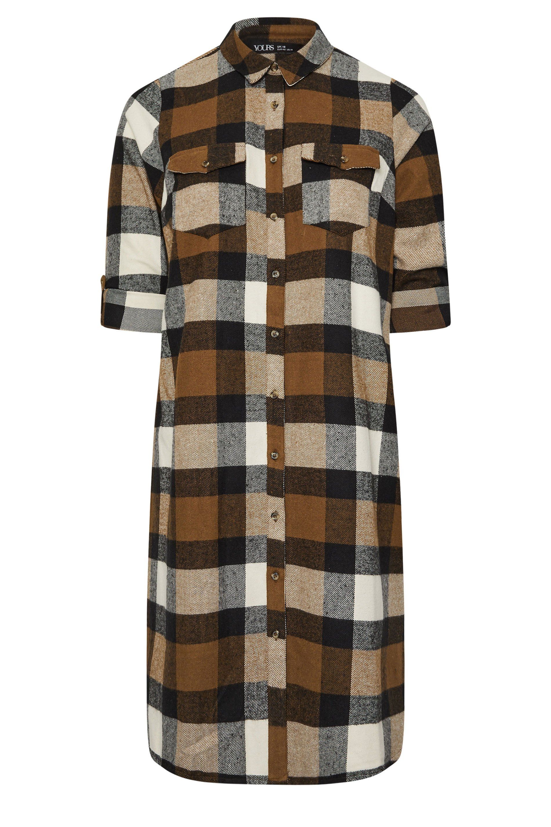 Yours Longline Check Shirt