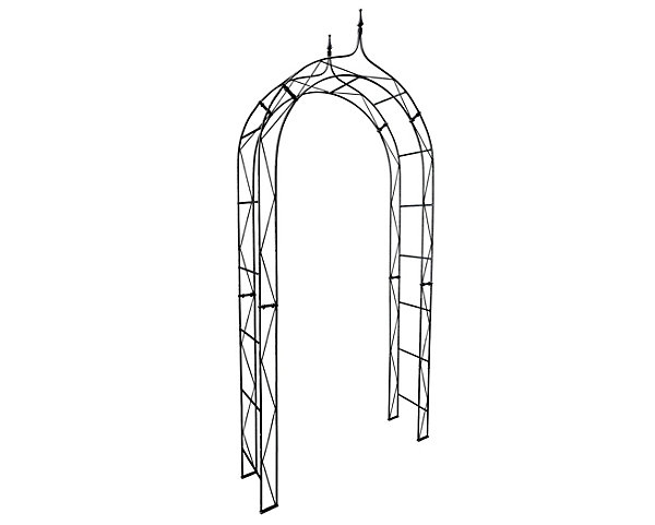 Arche de jardin HANNAH - 120 cm revêtement en poudre noir