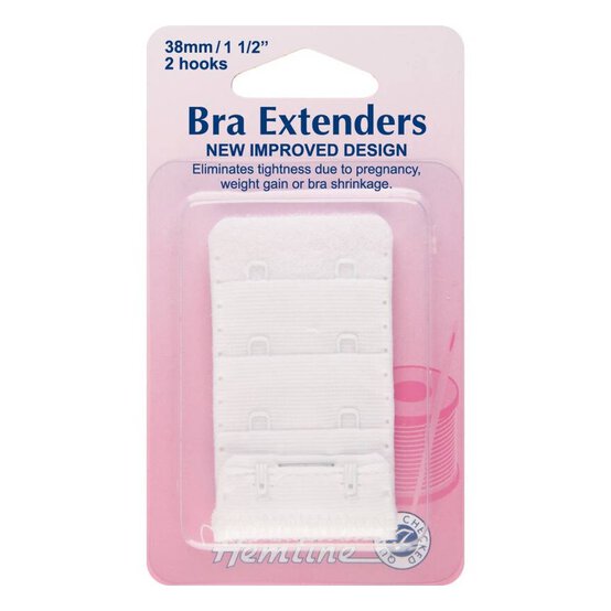 Hemline White Bra Extender 38mm