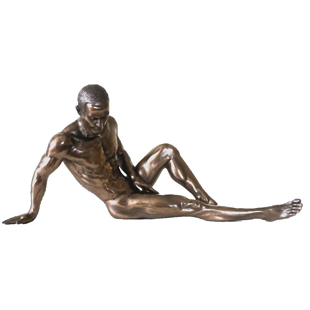 NU - Statuette en résine homme nu H12cm