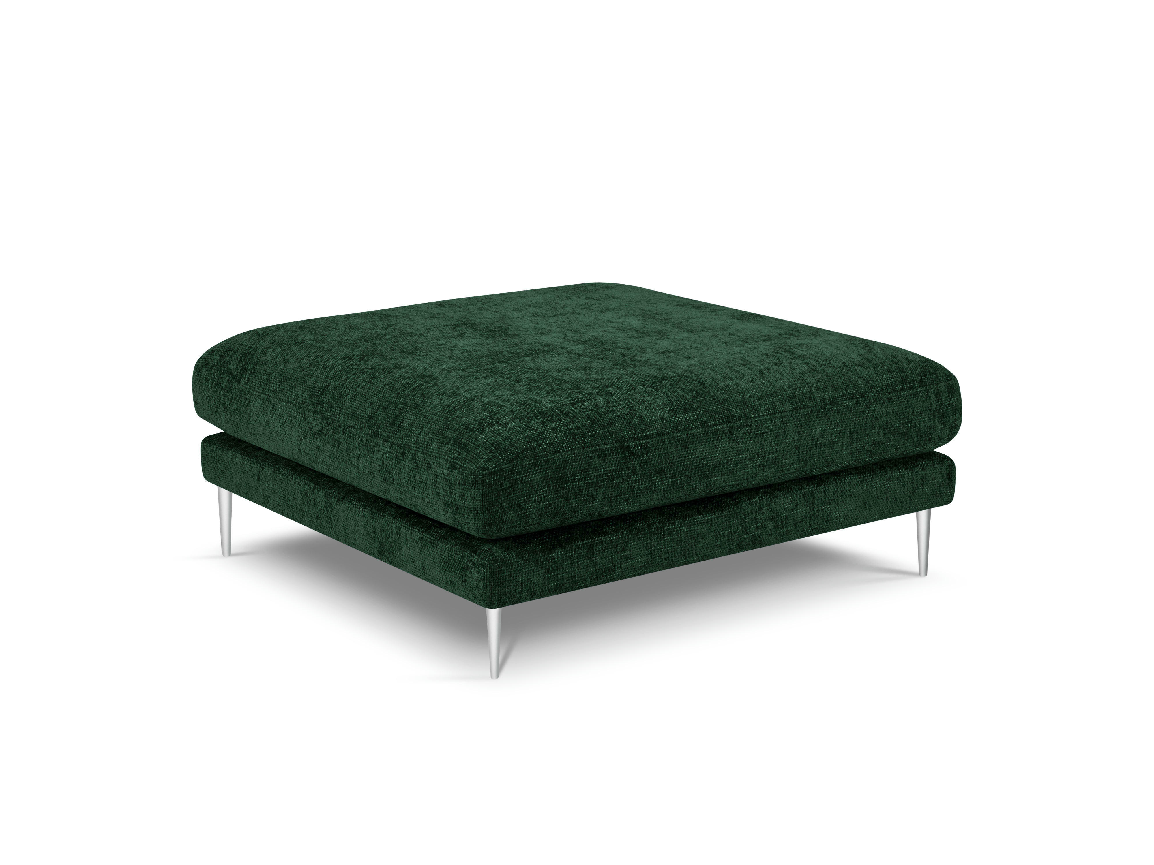 JOG - Pouf en tissu structuré vert