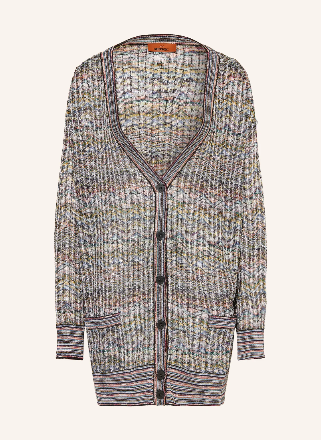 MISSONI Strickjacke mit Glitzergarn und Pailletten