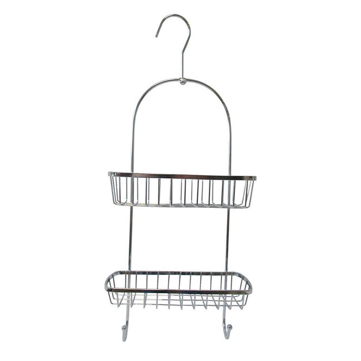 Suporte de duche em metal cromado