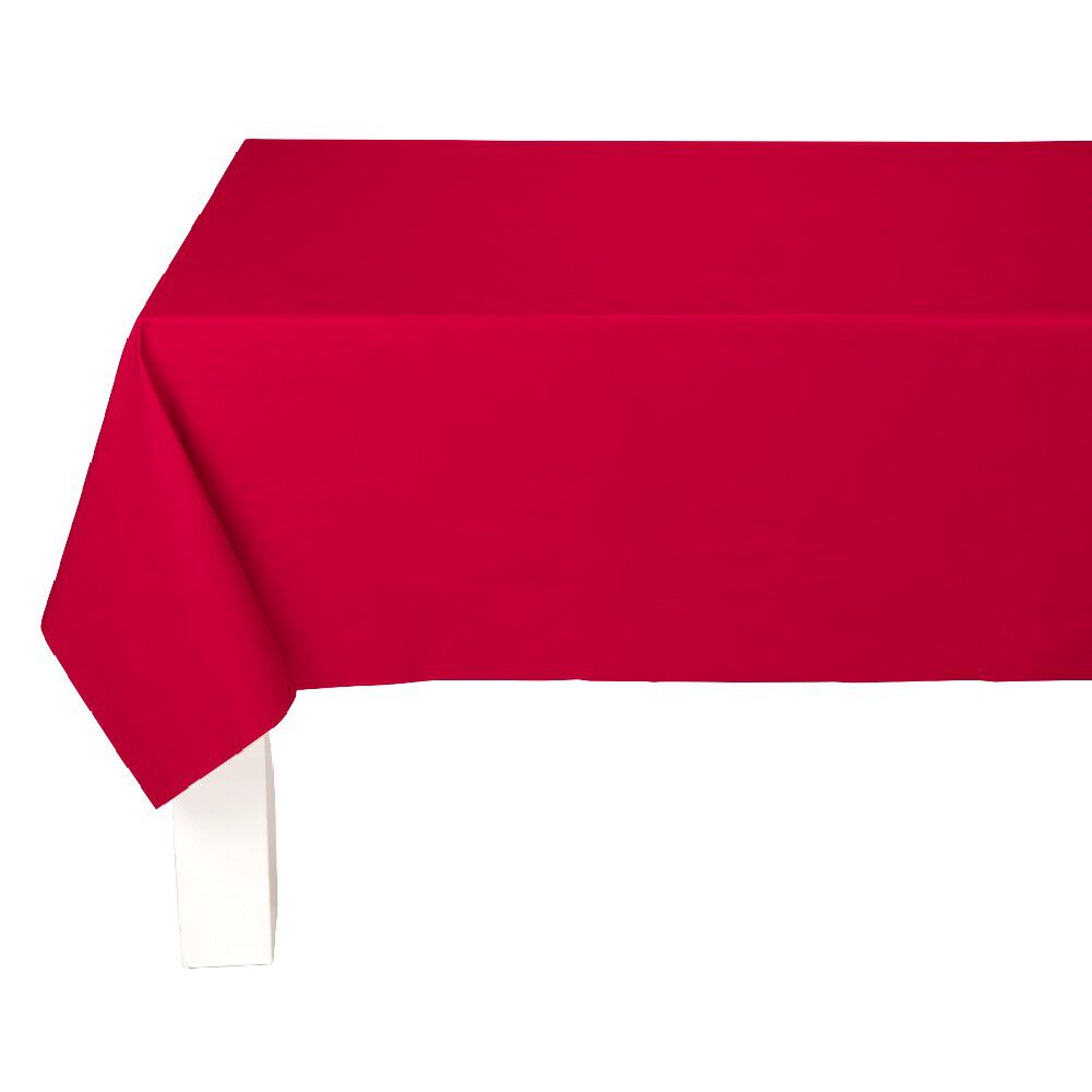 Toile cirée au mètre unie rouge