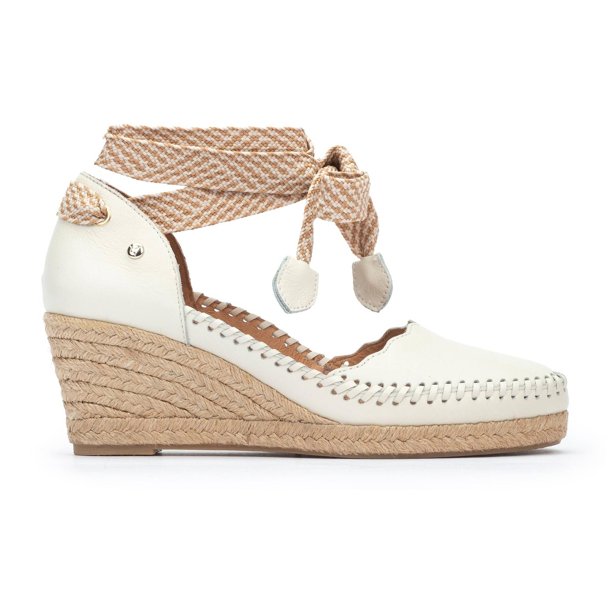 VILA - Sandalias con cintas y cuña para mujer