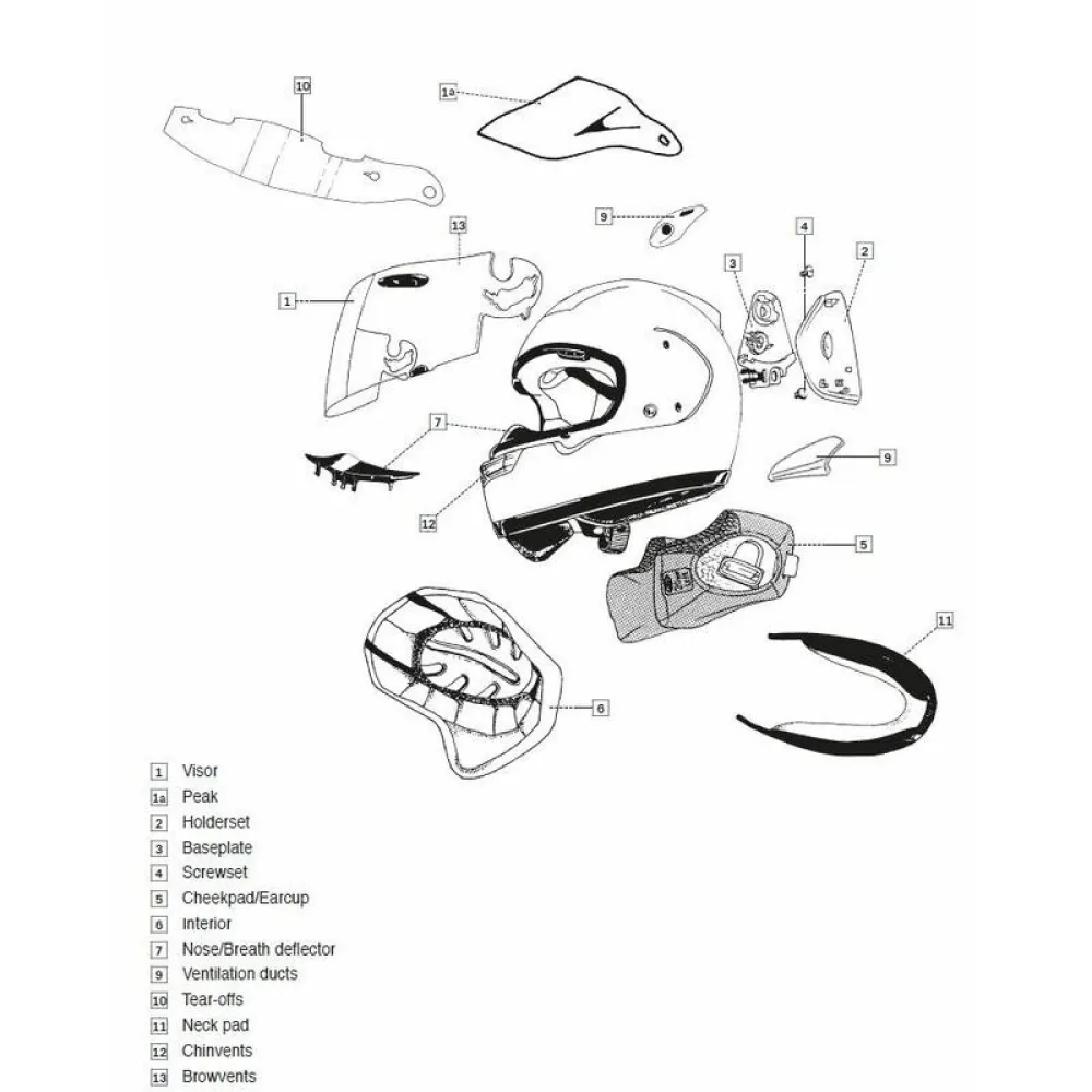 Arai Chaser-X Dual Flow helmet front air vent