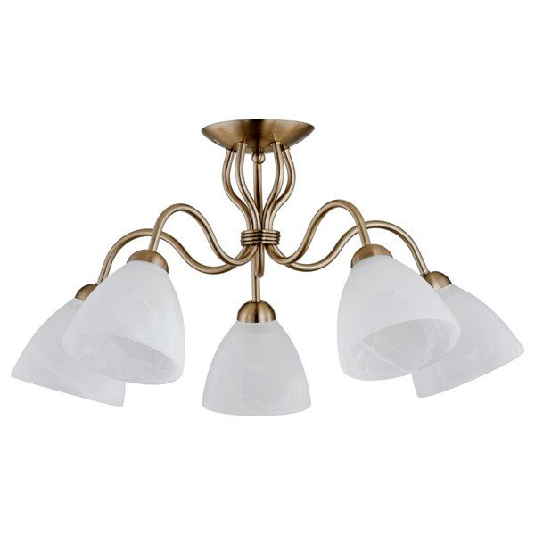 Lampa sufitowa ADEL PATIN gold antyk 5xE27x15W wym:31x64x64cm IP20 Alfa