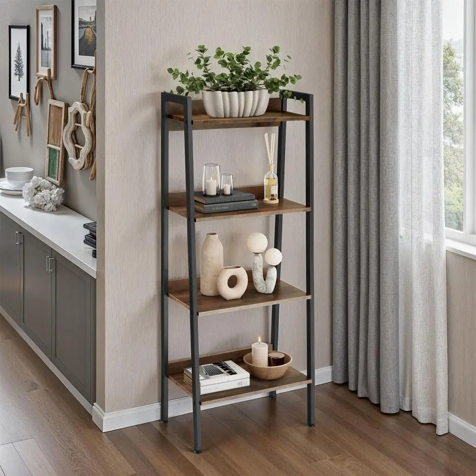 tectake Wandrek, Industrieel Hout Donker, Rustiek