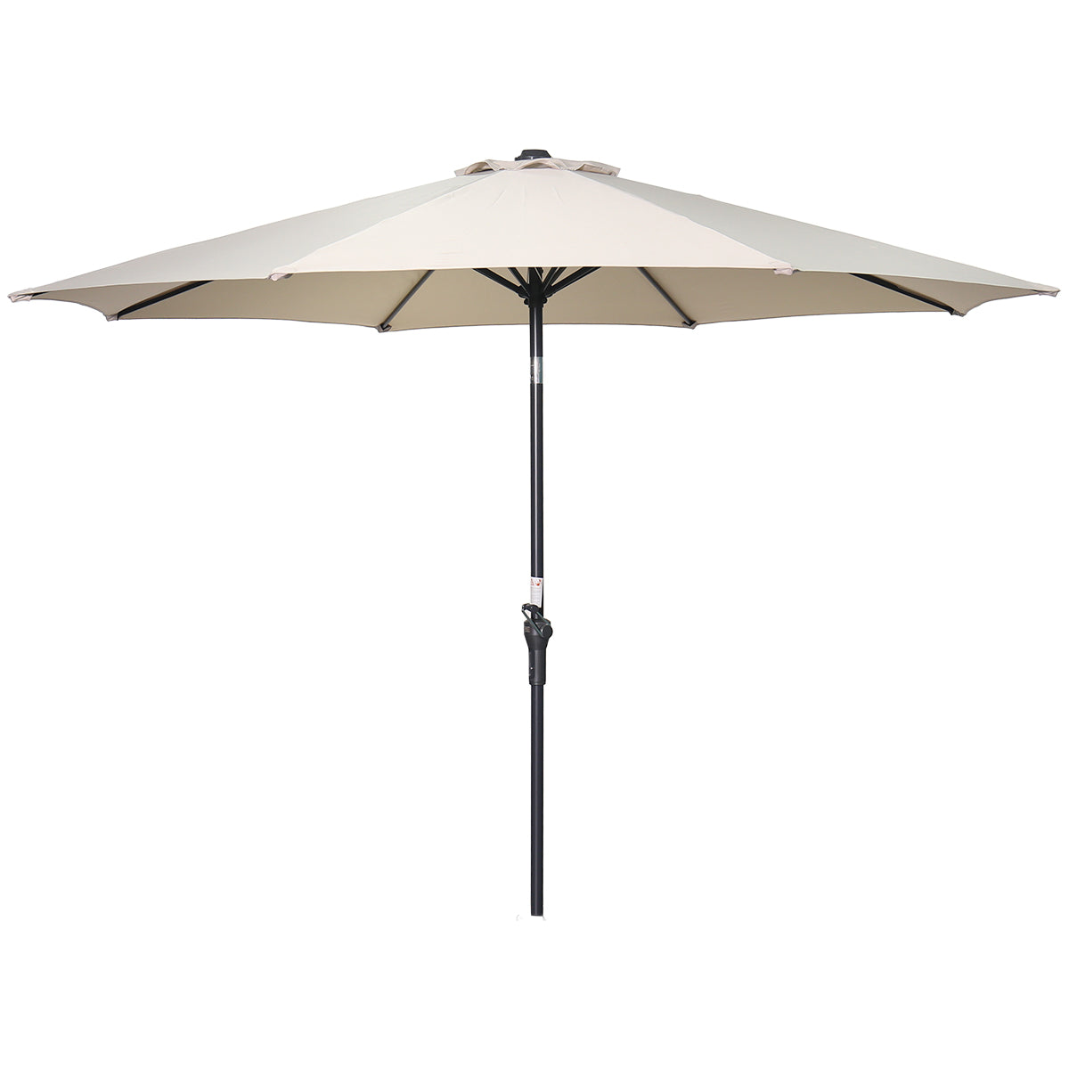 Lotus parasol - Ø300 cm - carbon black - ecru