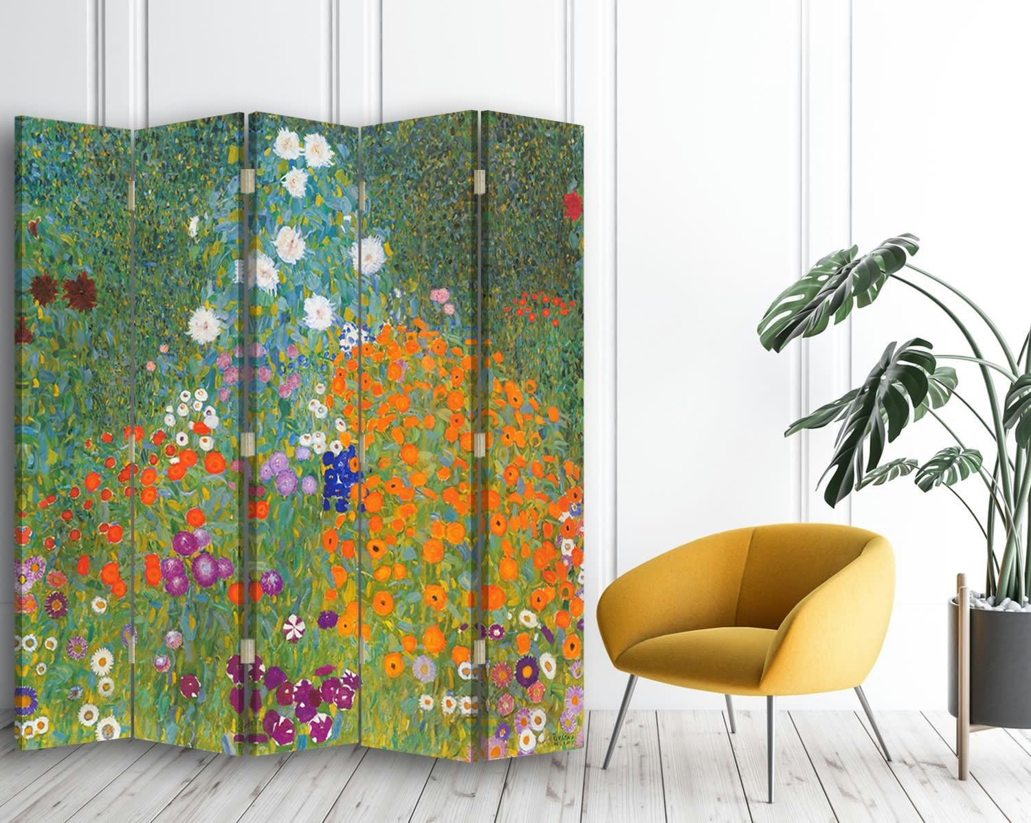 - Paravent Jardin de Fleurs - Gustav Klimt 145x180cm (4 volets)