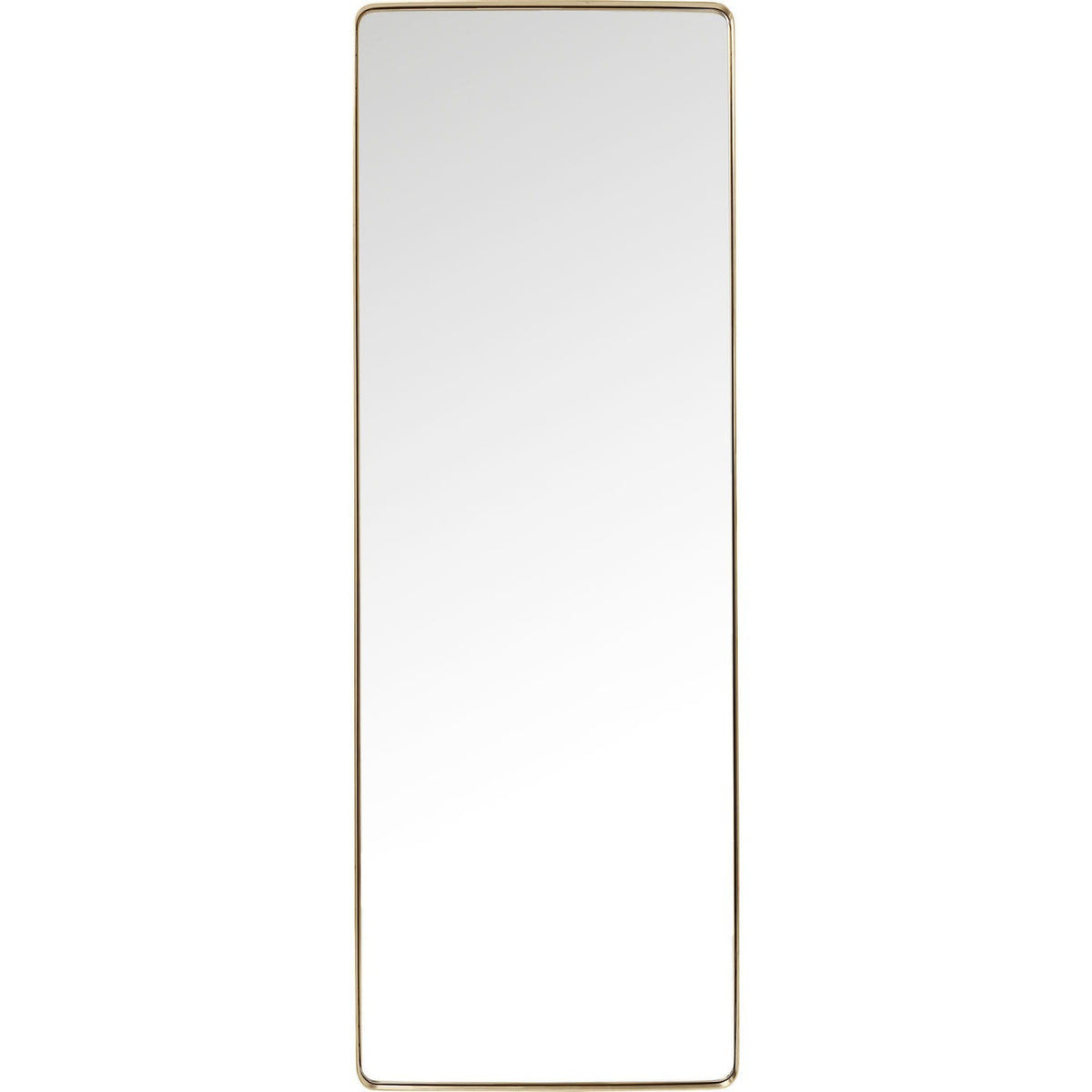 Kare Design Spiegel Curve rechthoekig 200x70cm messing