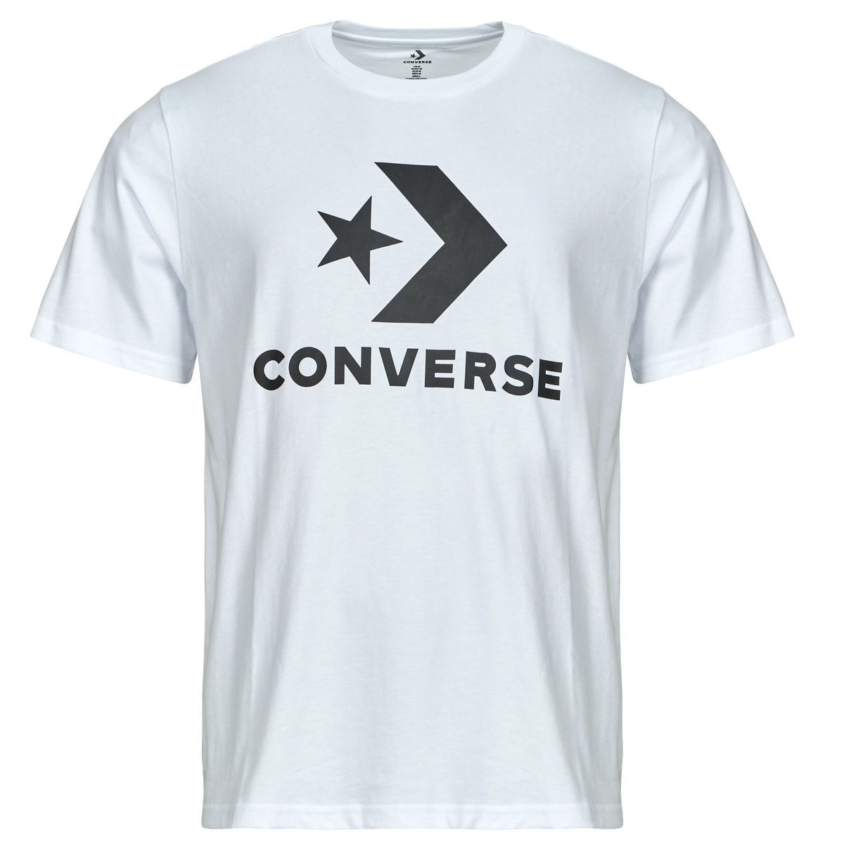 Converse - STANDARD FIT CENTER FRONT LARGE LOGO STAR CHEVRON TEE - White