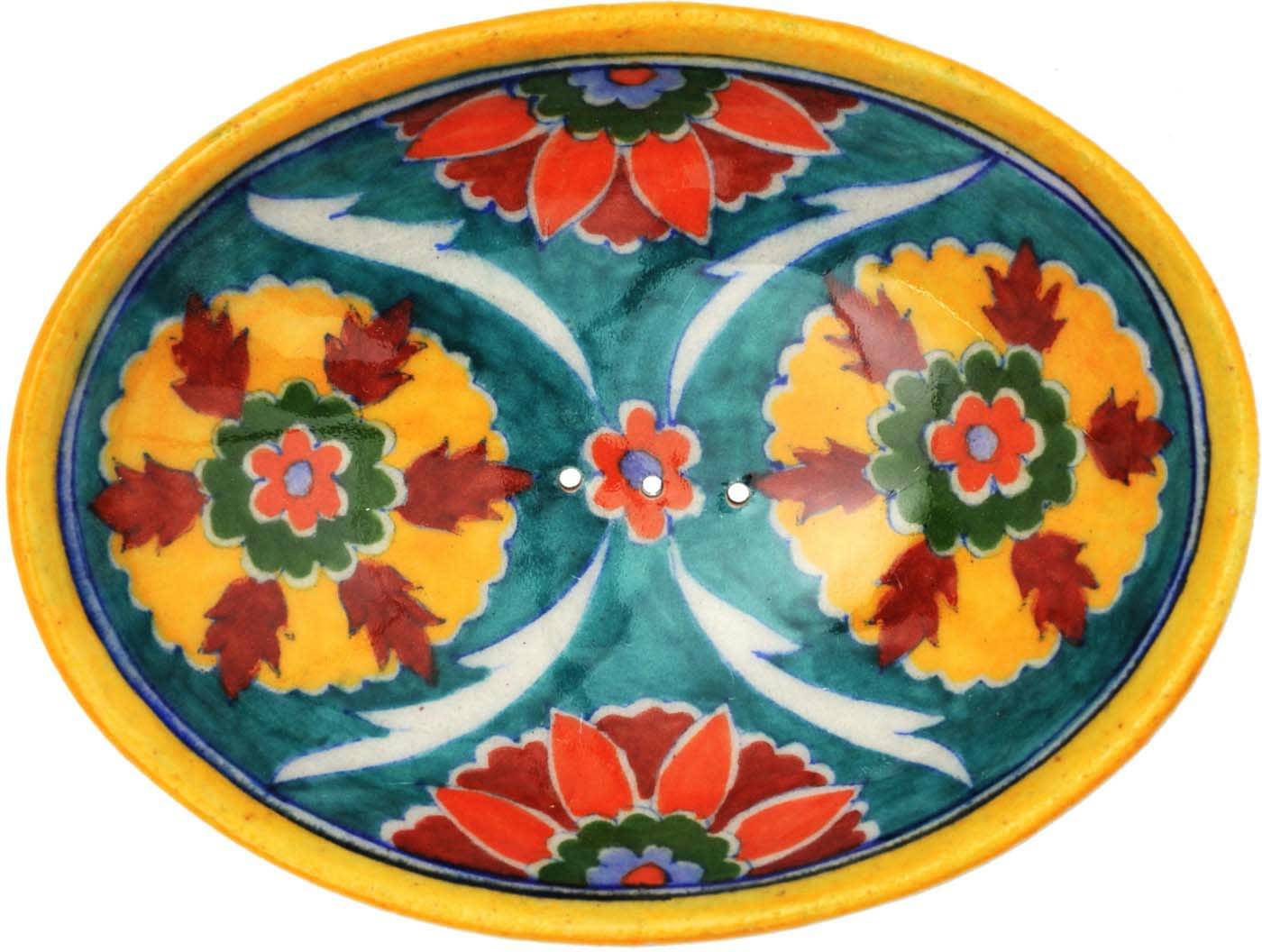 - Porte savon ethnique en grès pottery